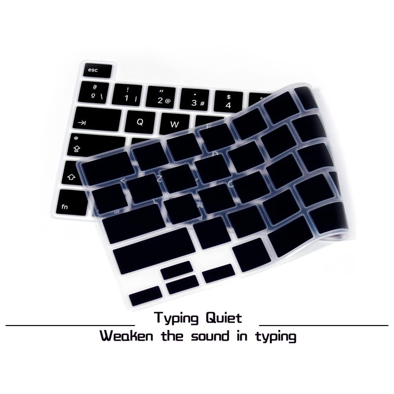 HRH Ultra Thin Spanish Language Silicone Keyboard Cover Skin for MacBook Pro 13 inch 2020(Model A2289/A2251/A2338 M1 Chip) and for MacBook Pro 16" 2019 (Model A2141) Accessories - Image 2